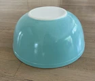 Pyrex Nesting Mixing Bowl Robin Egg Blue Turquoise 404 4 QT 10" Vintage Rare