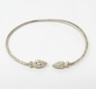 NYJEWEL Sterling Silver Seed Pod Cuff Bracelet Inner 7.25" 9.9g — photo 1