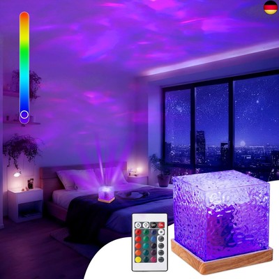 Ocean Wave projektor, 16 Farben LED Wasserwellen Lampe Rotierende Dynamische