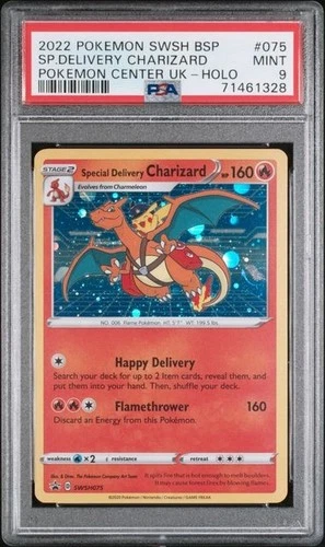 Special Delivery Charizard - SWSH075 - SWSH Promo - Pokemon TCG -Graded PSA 9