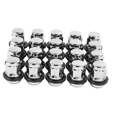 12x1.5 Lug Nuts,Set of 20,OEM Factory Style Chrome Wheels Lug Nuts Compatible