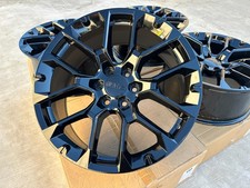 2026 22 Black Set Of 4 Wheels Chevy Silverado Tahoe Suburban Gmc Sierra Yukon