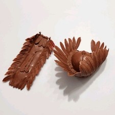 MARX BEST OF THE WEST JOHNNY WEST HAT HEADWEAR SET CHIEF CHEROKEE NATIVE INDIAN