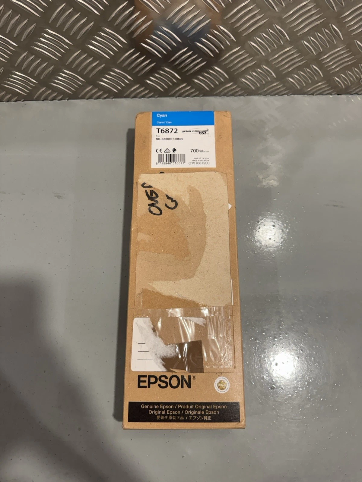 Genuine Epson T6872 Cyan Ink Cartridge 700ml Exp 2027 Brand New In Box