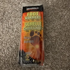 Grabber Mycoal Medium/Small Foot Warmer Insoles QTY 7 Pairs (W 5-8 , M 4-7)