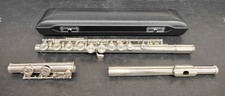 YAMAHA YFL-23 Silver Plated Flute Japan w/ Case Dent Present Untested