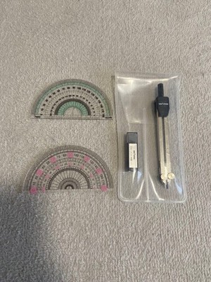 Drapas Compass Set With Hb Refill Protractor 2 Pieces