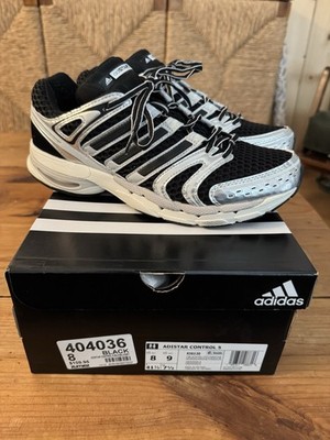 adidas Adistar Control 5 Core Black, Silver Metallic & Grey Shoes Size 8 US Men