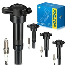 PHILTOP UF651 Ignition Coil Pack Spark Plug Kit for Hyundai Elantra, Soul