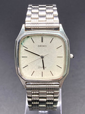 Exc 5 SEIKO Dolce 5E31-5B10 Mens Vintage Watch Quartz Japan