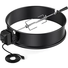 Rotisserie Ring Kit for Weber 22-1/2-Inch Kettle Grill and Other Similar Models