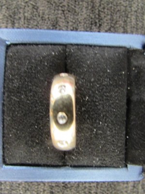 14K Gelbgold & 10 Zargen besetzt Diamant Ehering