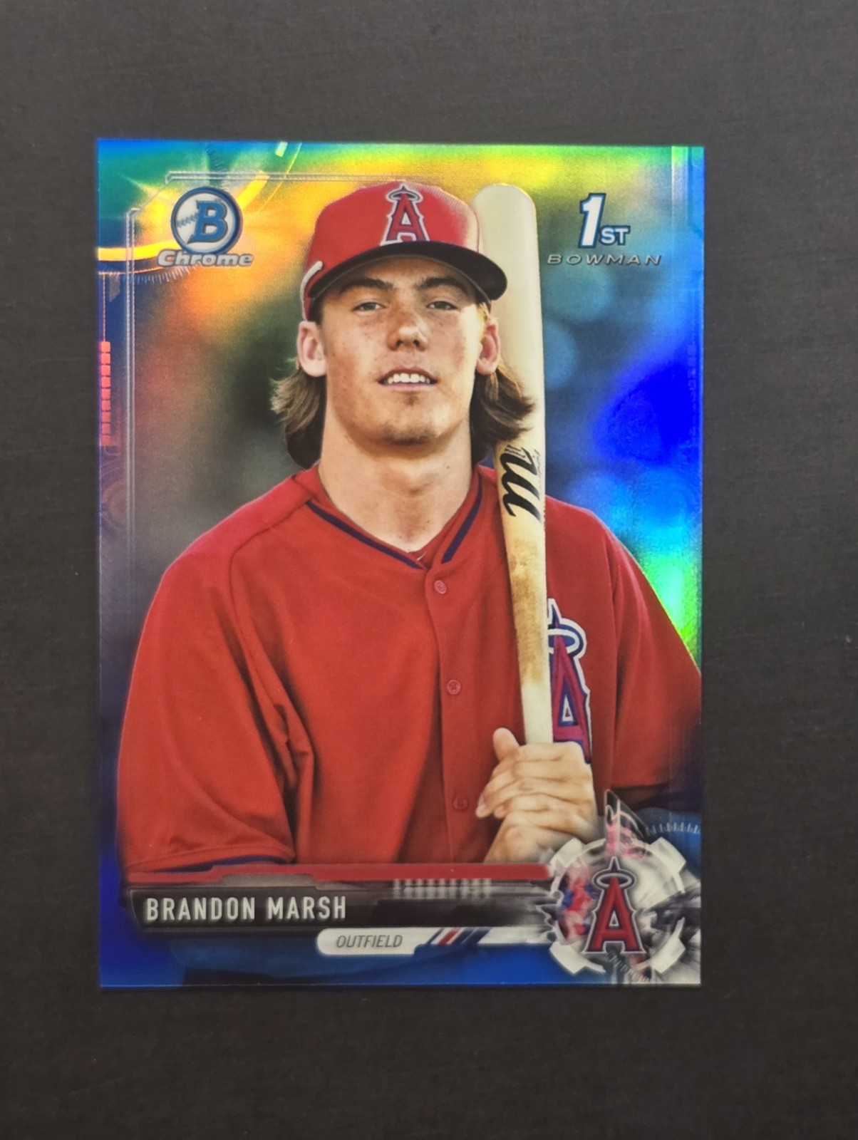 2017 Bowman Chrome Prospects Brandon Marsh Blue Refractor /150  #BCP241 (RC) 