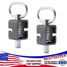 2 Pack Spring Pin Latch Lock For Utility Trailer Tail Gate Loaded Heavy Duty