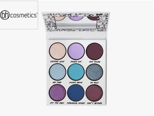BH Cosmetics Do Not Disturb Eyeshadow Palette 9-Color Blues Purples Sealed NEW - Image 3 of 3
