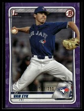 2020 Bowman Draft #BD-93 CJ Van Eyk Purple #/250