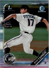 2019 Bowman Chrome Draft Refractors #BDC68 Evan Fitterer - BB