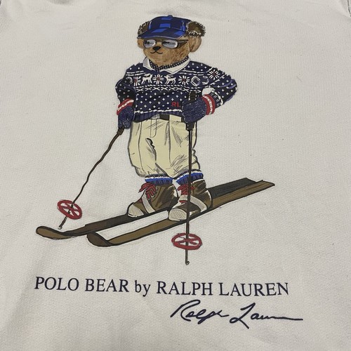 Ralph Lauren Polo Bear Boys Hoodie Long Sleeve Size Medium (10/12), Pullover - Picture 3 of 6