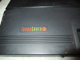 TURBO GRAFX 16 SYSTEM CONSOLE LOT w/5 GAMES BONKS ADVENTURE NEC *NICE SHAPE*