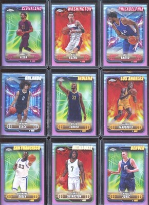 2024-25 Topps Chrome Basketball, Pink Refractors # 10  to 150, U-PICK, WB8