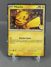 Pikachu 2026 Pokemon Day Stamp - 051/162 - Promo Cosmo SWIRLS #1