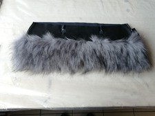 O bag MINI - BORDO PELLICCIA per Borse MINI - ECO PELLE - VOLPETTA ANTRACITE