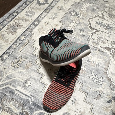 Nike Roshe Two Flyknit Men s Sneakers Orange/Teal/Black - Rare colorway - Size 8