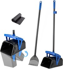 Pooper Scooper Swivel Bin  Rake for Large Medium Small Dogs
