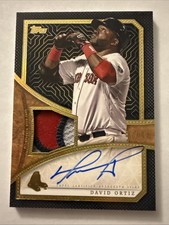David Ortiz 2019 Topps Reverence 3 Color Game-Used Patch On Card Auto #07/10 WOW