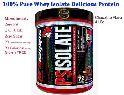 100% Isolate Protein 4 Lbs. Chocolate 72 Servings, more option