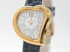 New Belt [Exc+5 w/BOX] Yves Saint Laurent 05F Heart Qz Women's From JAPAN Y881