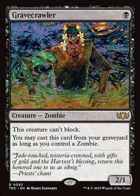 Gravecrawler 0093 Non Foil Rare Tarkir Dragonstorm Commander MTG NM