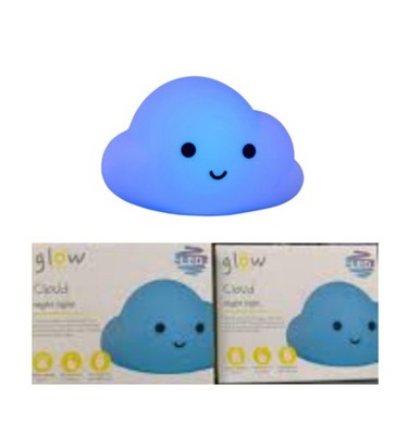 *Glow* Silikon L.E.D. Wiederaufladbares Farbwechsel Wolke Kinderzimmer Nachtlicht  