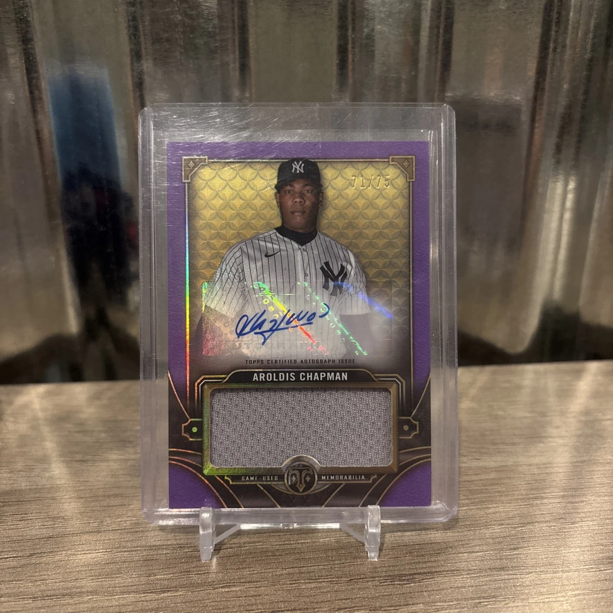 Aroldis Chapman Baseball Serial Numbered Sports Trading Cards