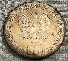 1975 MW Poland Silver 100 Zlotych (Proof) Mintage: 50,177 ASW .3316  As Pictured