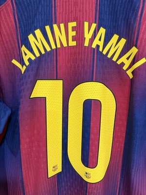2025/26 Nike FC Barcelona #10 LAMINE YAMAL LA LIGA Home Soccer