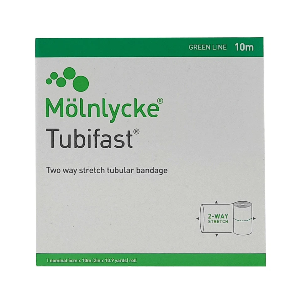 MÖLNLYCKE HEALTH CARE GMBH Tubifast 2-Way Stretch 5 cm x 10 m grün