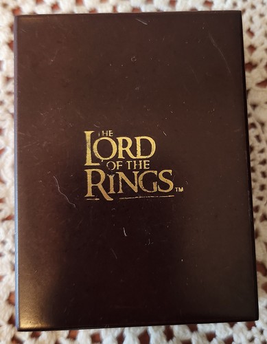 Lord Of The Rings Empty Wooden Jewelry Box With Hinged Lid