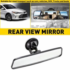 Universal Rear View Suction Cup Mirror Learner Driver Stick On Interior Wide EXD