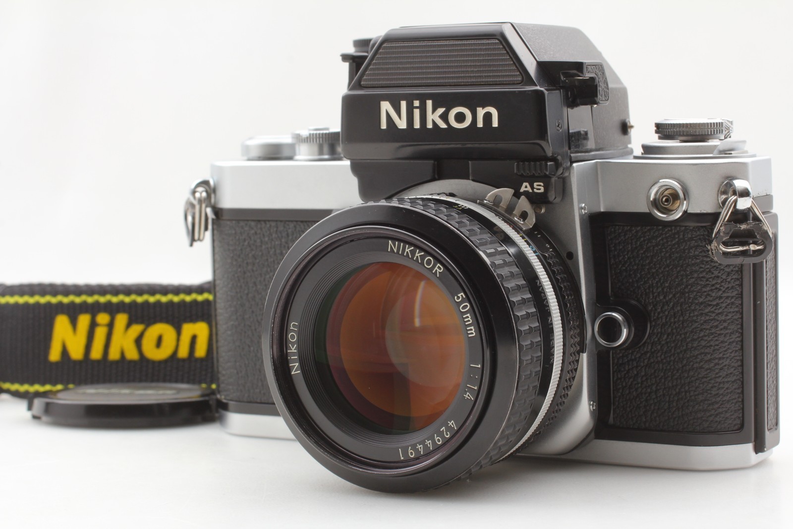 S/N 801xxxx [ Top MINT ] Nikon F2 AS DP-12 Film Camera Ai 50mm f/1.4 Lens JAPAN