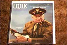 LOOK MAGAZINE 1944 AUG 8 FINE+ FILE COPY Brigadeer General Ralph G. Devoe WWII