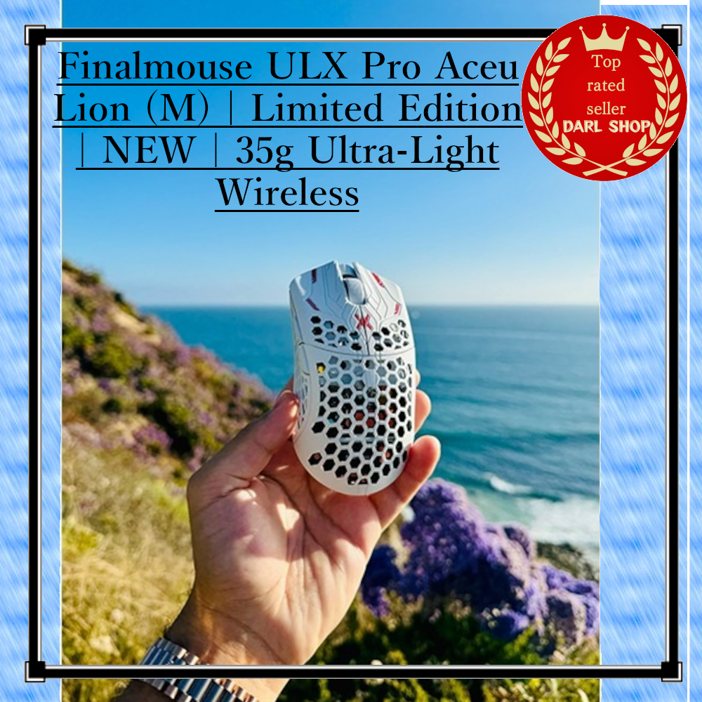 Finalmouse ULX PRO Series　Aceu Lion(M) Finalmouse Ultralight X Pro Series Aceu LION Medium IN HAND