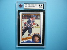 1984/85 O-PEE-CHEE NHL HOCKEY CARD #251 KEVIN LOWE KSA 8.5 NM/MINT+ SHARP!! OPC