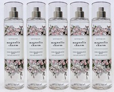 5 Bath  Body Works MAGNOLIA CHARM Fine Fragrance Mist Body Spray 8 oz
