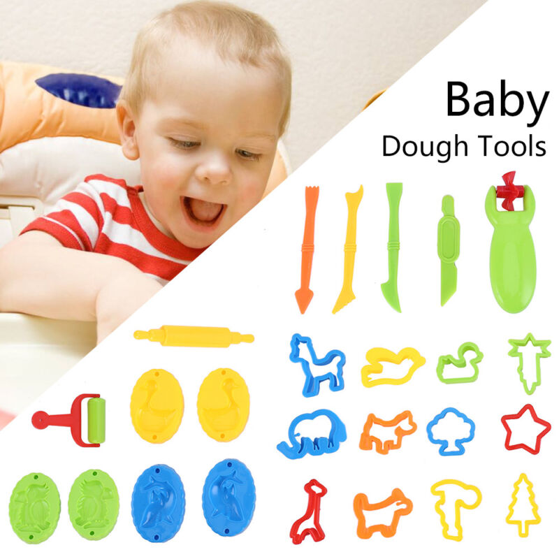 26pcs Clay Dough Tools Kit for Kids Plastic Play Dough Cutters Set for ChildrenД eBay