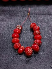 Lotto perline rondelle corallo stock AA Mediterraneo - perline rondell corall...