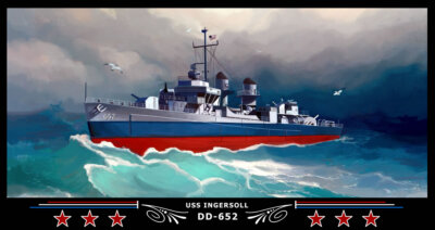 Navy Emporium USS Ingersoll DD-652 Art Print