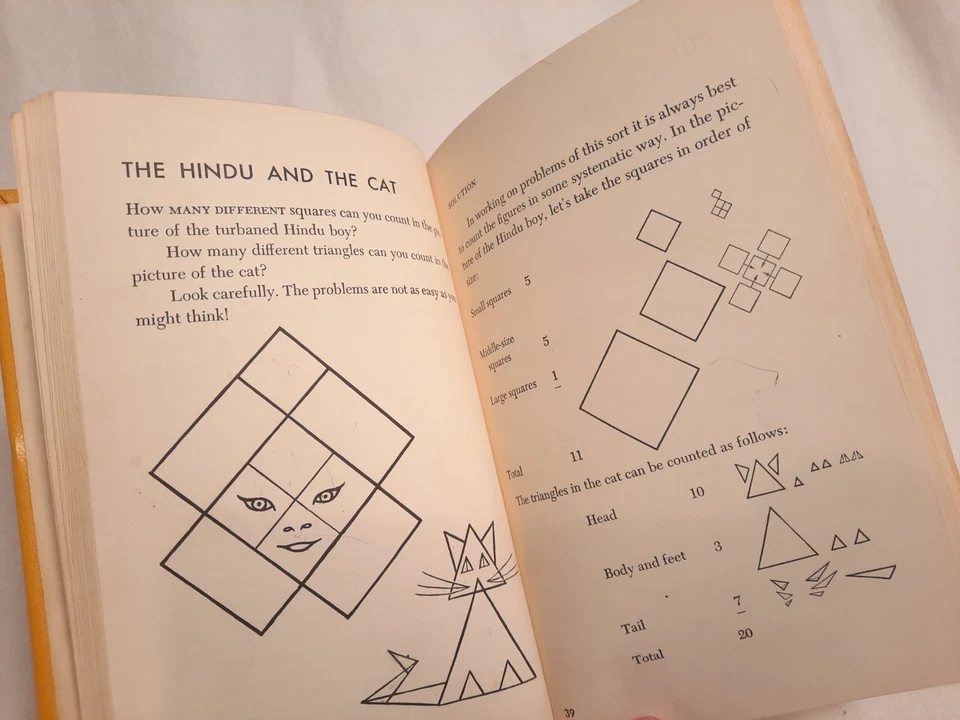 RARE Mathematical puzzles by Martin Gardner, 1961 Illus. by Anthony Ravielli - Image 2 of 4