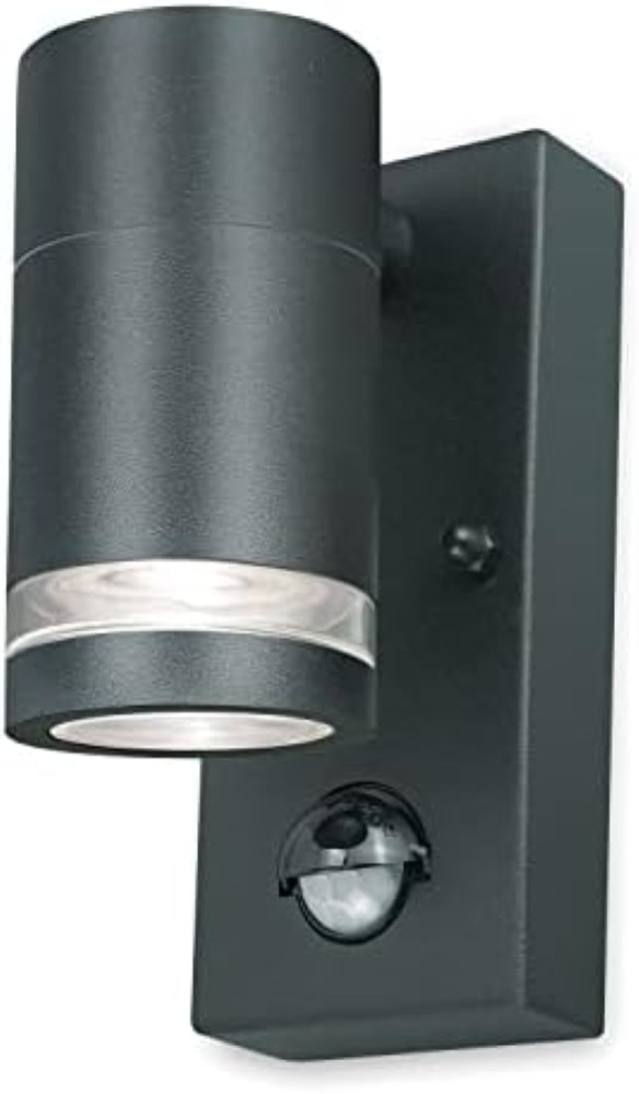 4lite Marinus Lampada da Parete Esterna Antracite con Sensore PIR GU10