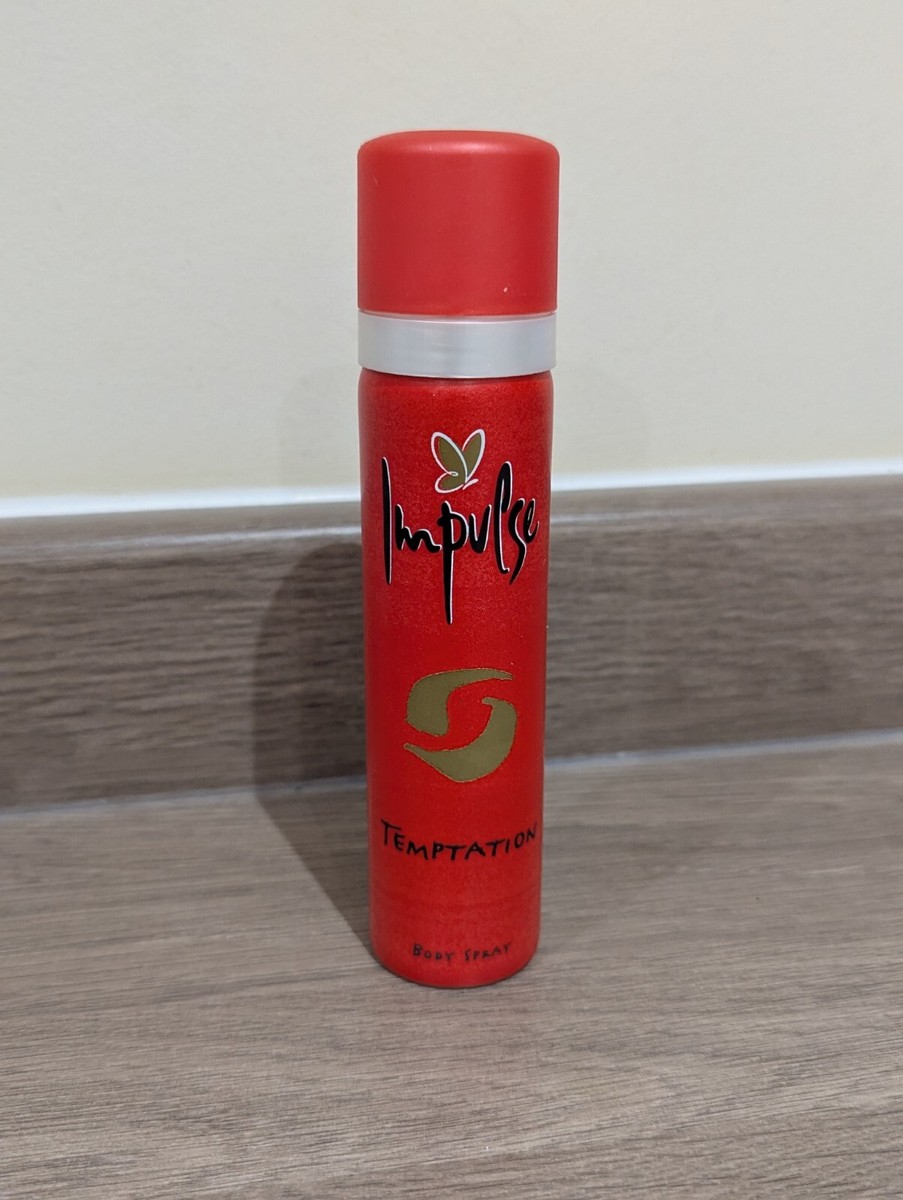 Impulse Temptation Vintage Body Spray Deodorant NEW OLD STOCK Faberge Rare  X1
